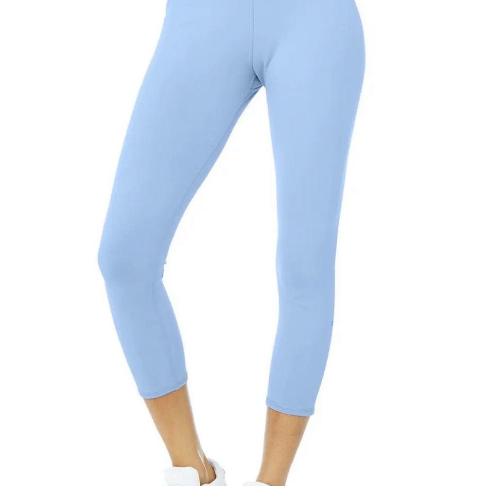 Alo Yoga High-Waist Capri Pants - Blue Skies